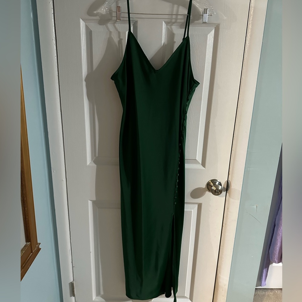 Satin slip dress